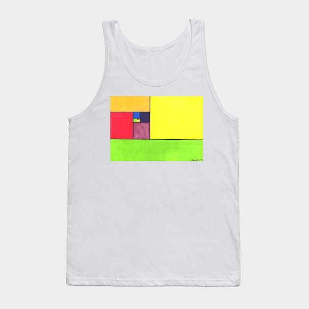 Fibonacci Squares Tank Top by jamesknightsart